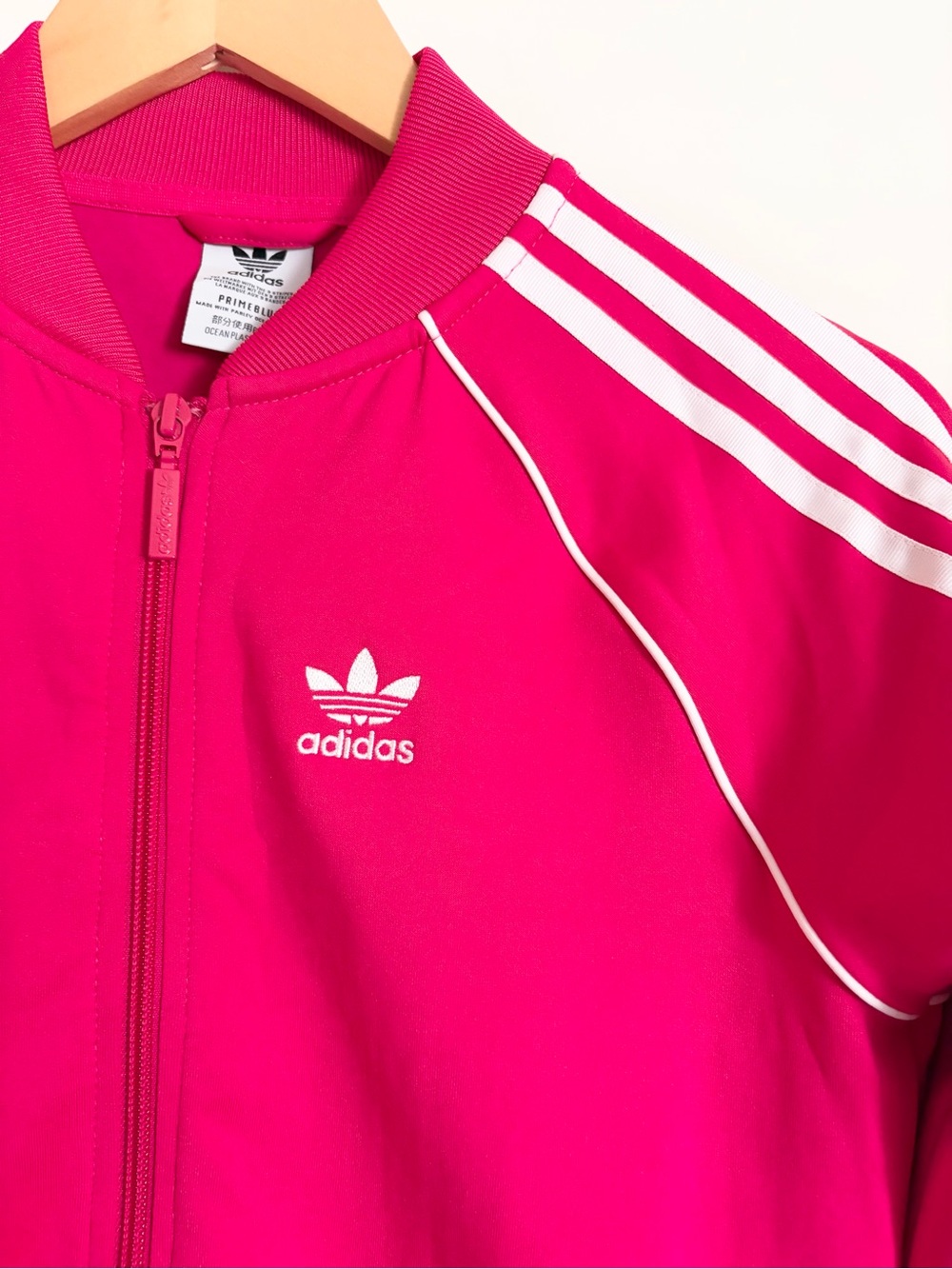Adidas Hot Pink Track Jacket Women’s Y2K Athleisure 3 Stripes XXSmall - Picture 4 of 11
